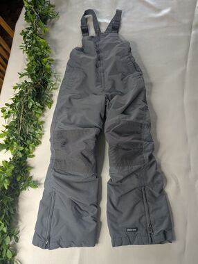 Lands'End Youth Waterproof Insulated Snow Suit Bib With Grow Along Size 8Slim